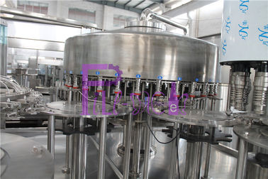 PLC Control Water Production Line , 15000BPH Plastic Bottle Monoblock Filling Machine